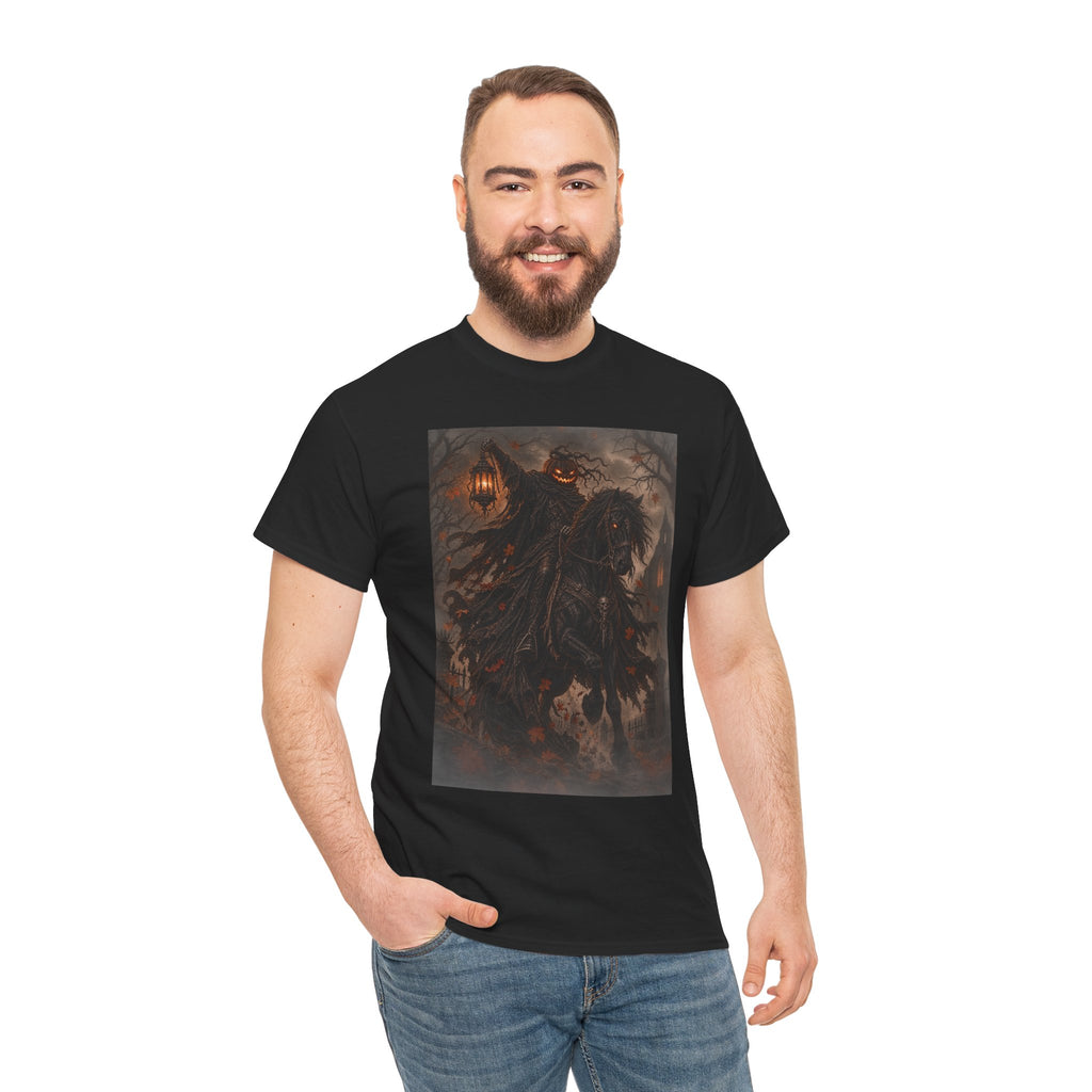 Pumpkin Rider T-Shirt — Jack-O’-Lantern Halloween Graphic