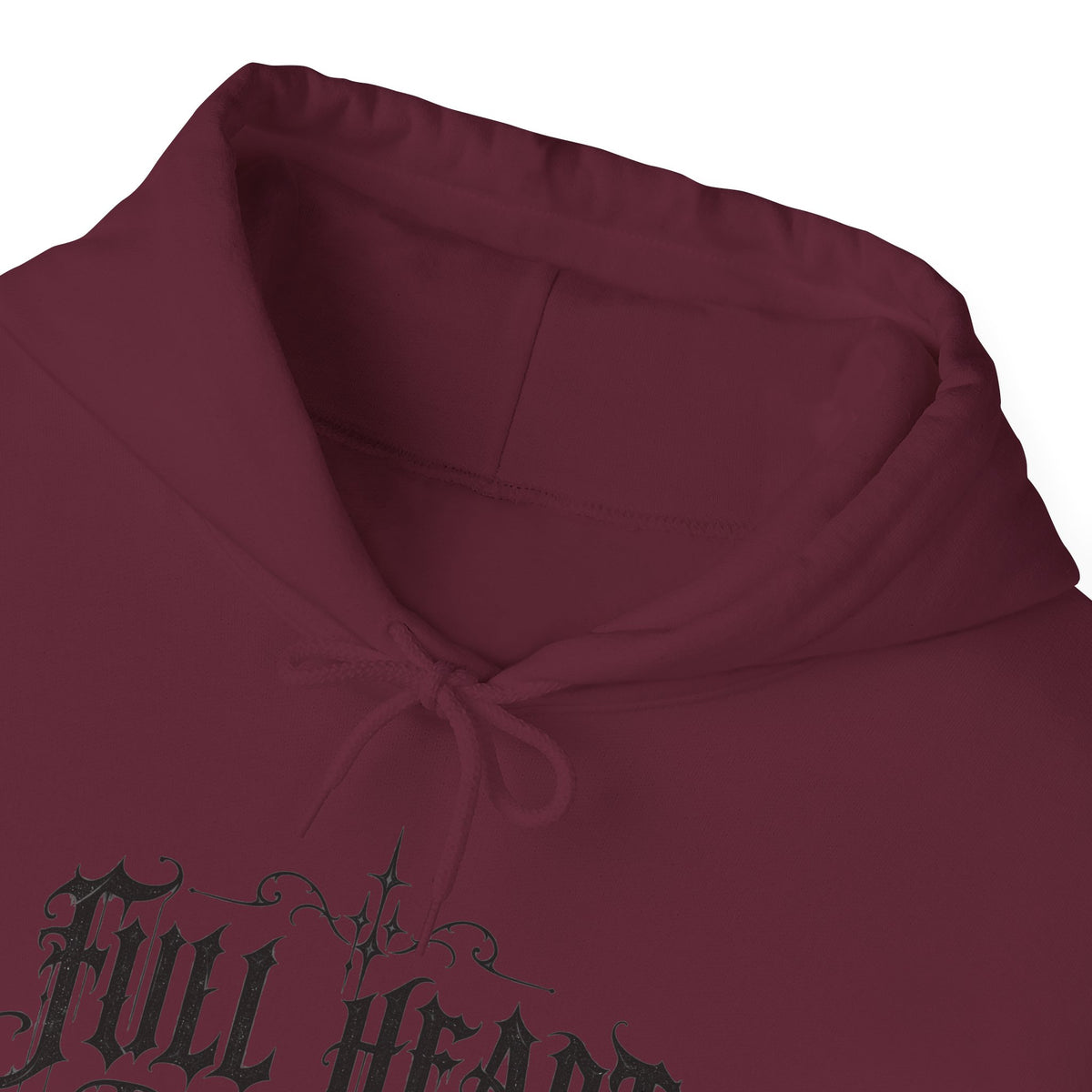 Dark Soul 'Full Heart' Hoodie — Gothic Script Graphic Sweatshirt