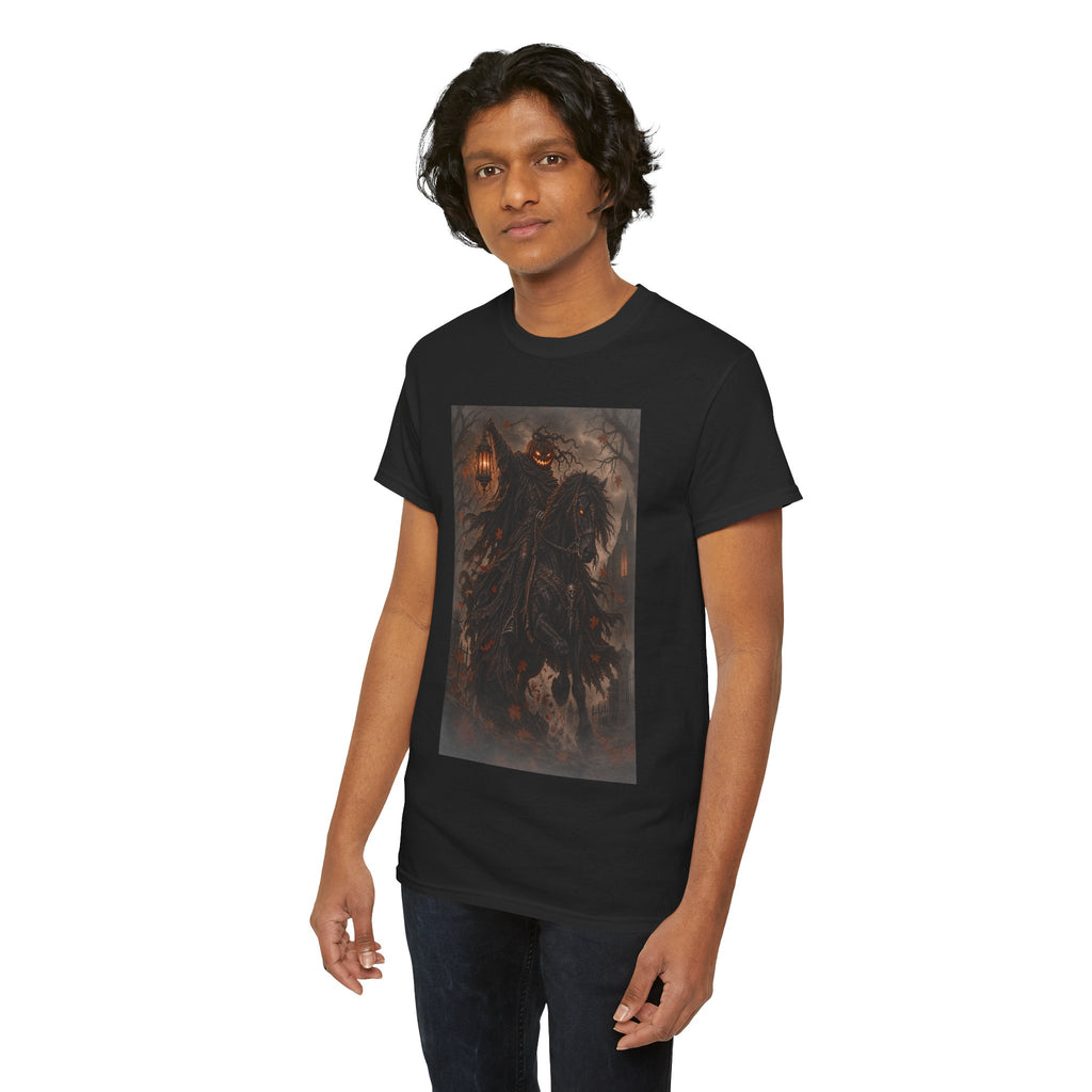 Pumpkin Rider T-Shirt — Jack-O’-Lantern Halloween Graphic