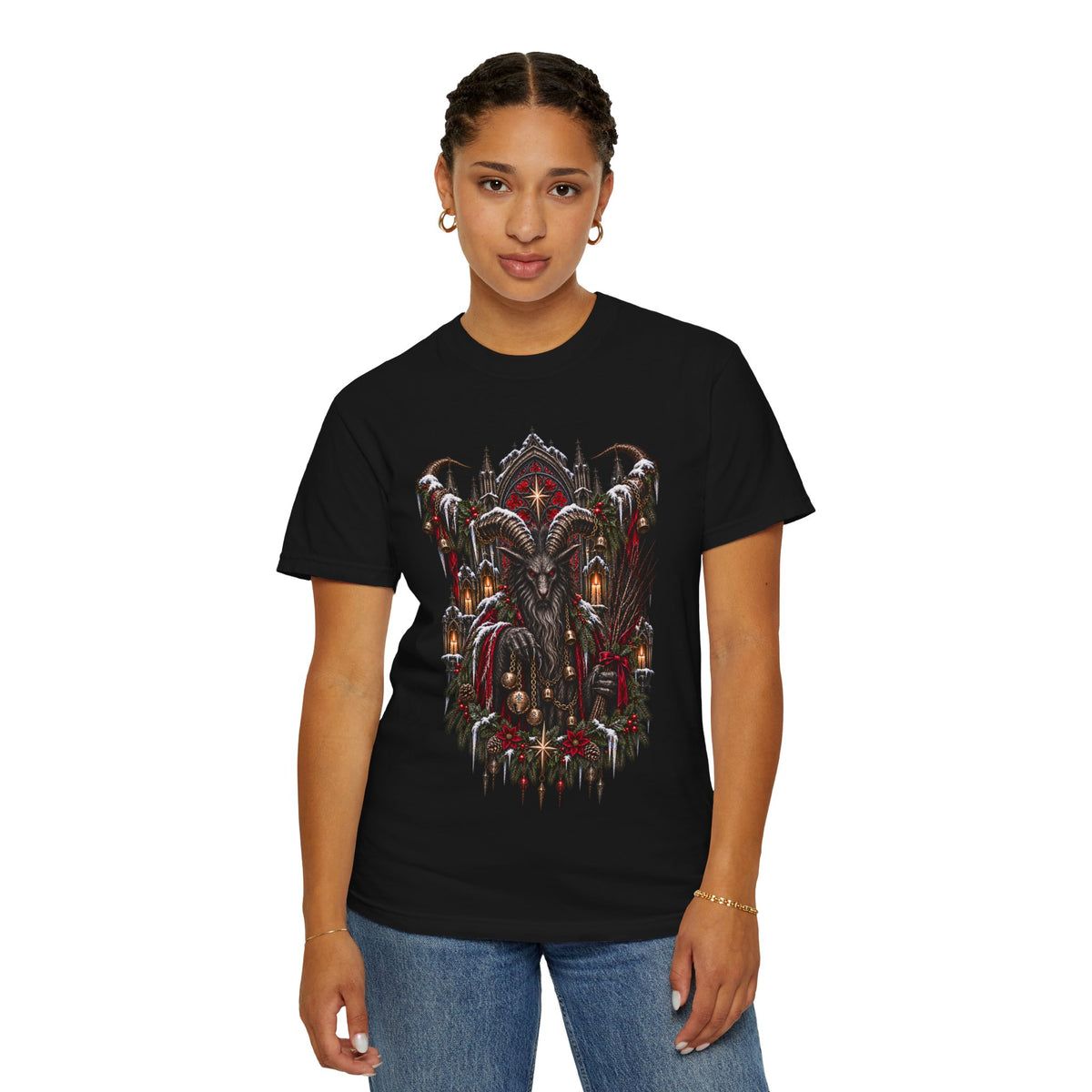 Krampus T-Shirt — Dark Alpine Christmas Folklore Art