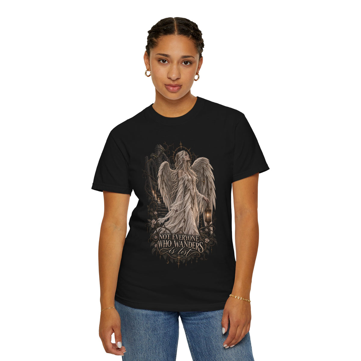 Angel Guardian T-Shirt — “Not Everyone Who Wanders”