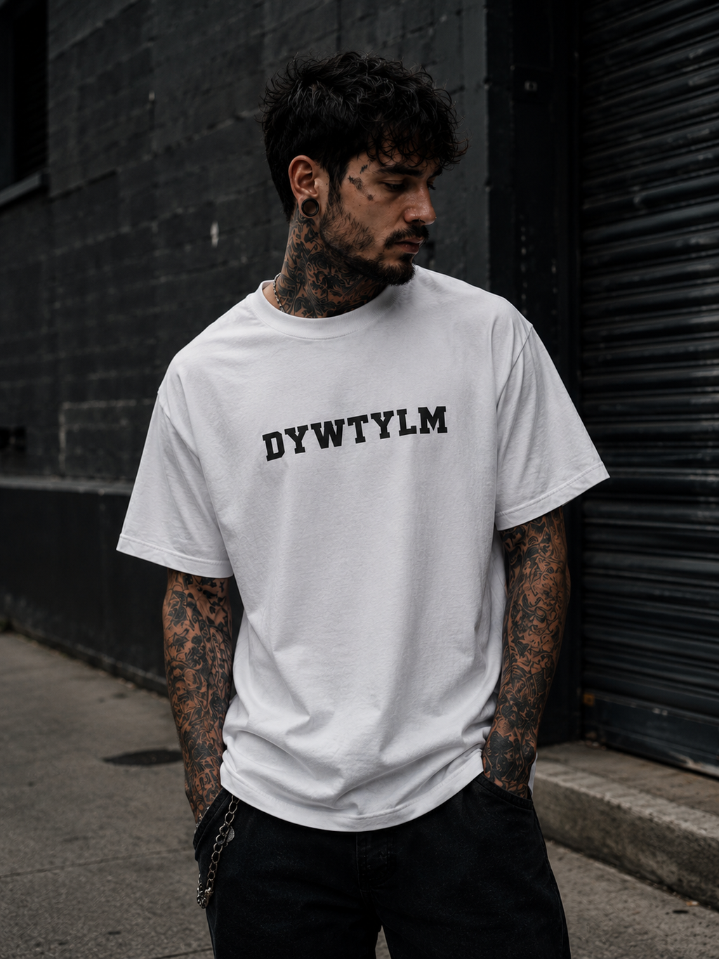 DYWTYLM T-Shirt — Minimal Text Graphic