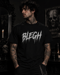 Blegh Brush Script T-Shirt — Grunge Graphic Tee