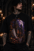 Halloween Ghost T-Shirt — Spooky Pumpkin Forest Moonlight Tee