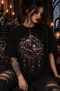 Dark Christmas Ornament T-Shirt — Gothic Crystal Holiday Graphic