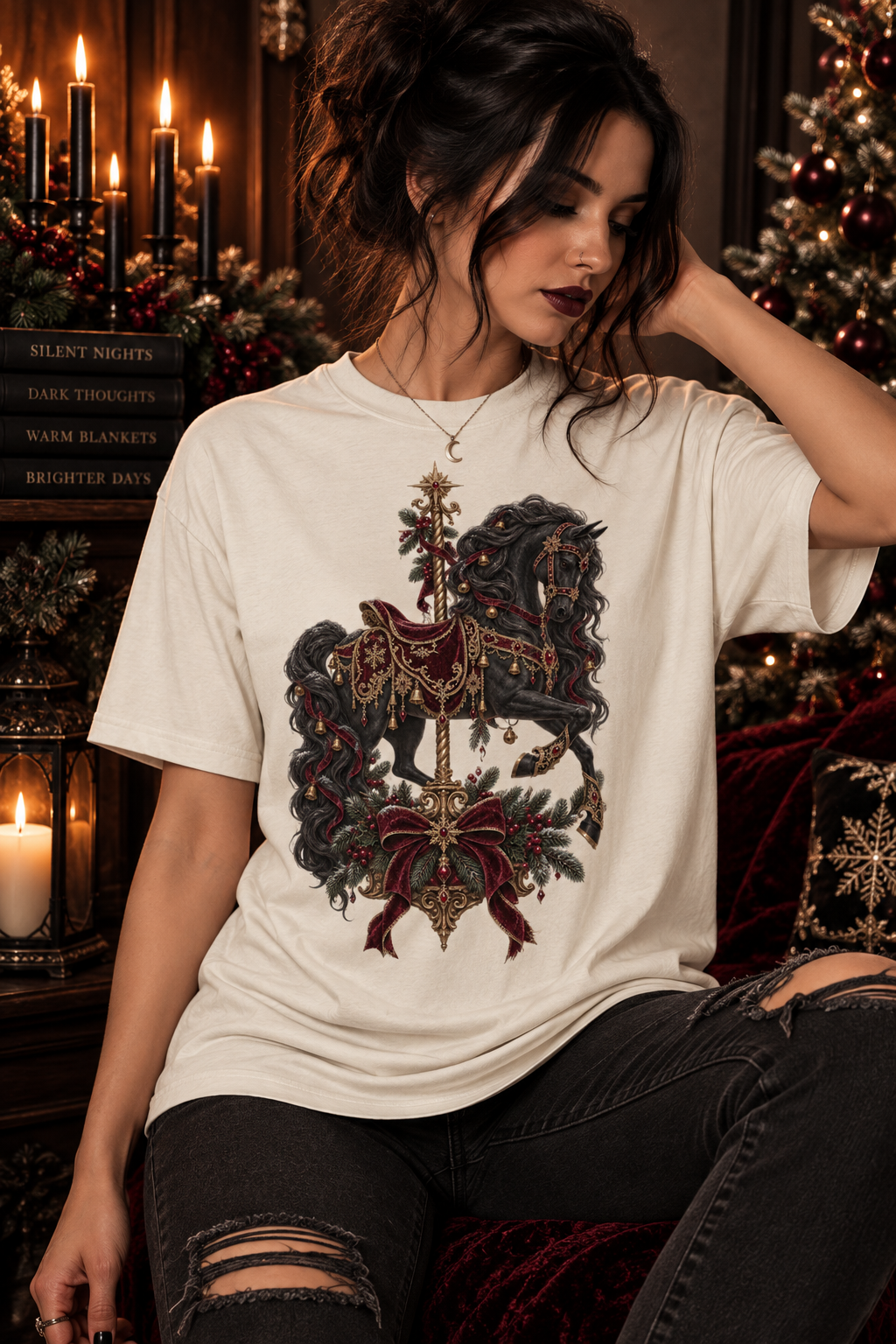 Carousel Horse T-Shirt — Vintage Carnival Ride