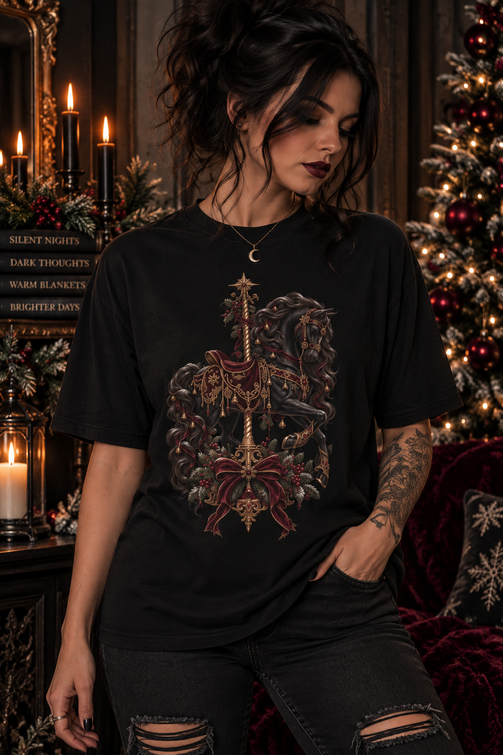 Carousel Horse T-Shirt — Vintage Carnival Ride