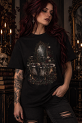 Gothic Bathtub Mirror T-Shirt — Dark Victorian Bathroom Art