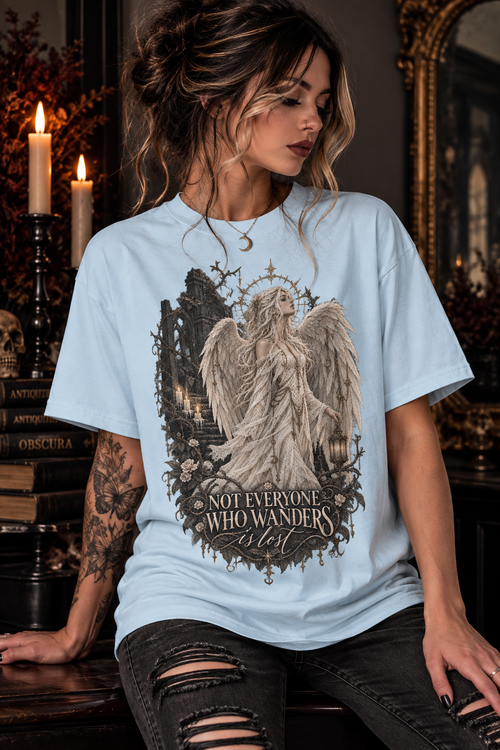 Angel Guardian T-Shirt — “Not Everyone Who Wanders”