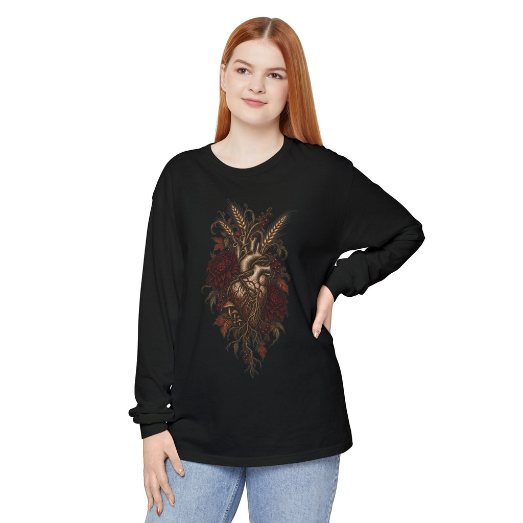 Autumn Heart Anatomy Long Sleeve Tee