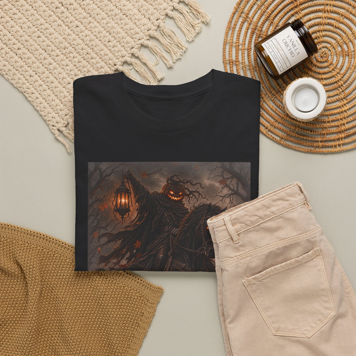 Pumpkin Rider T-Shirt — Jack-O’-Lantern Halloween Graphic
