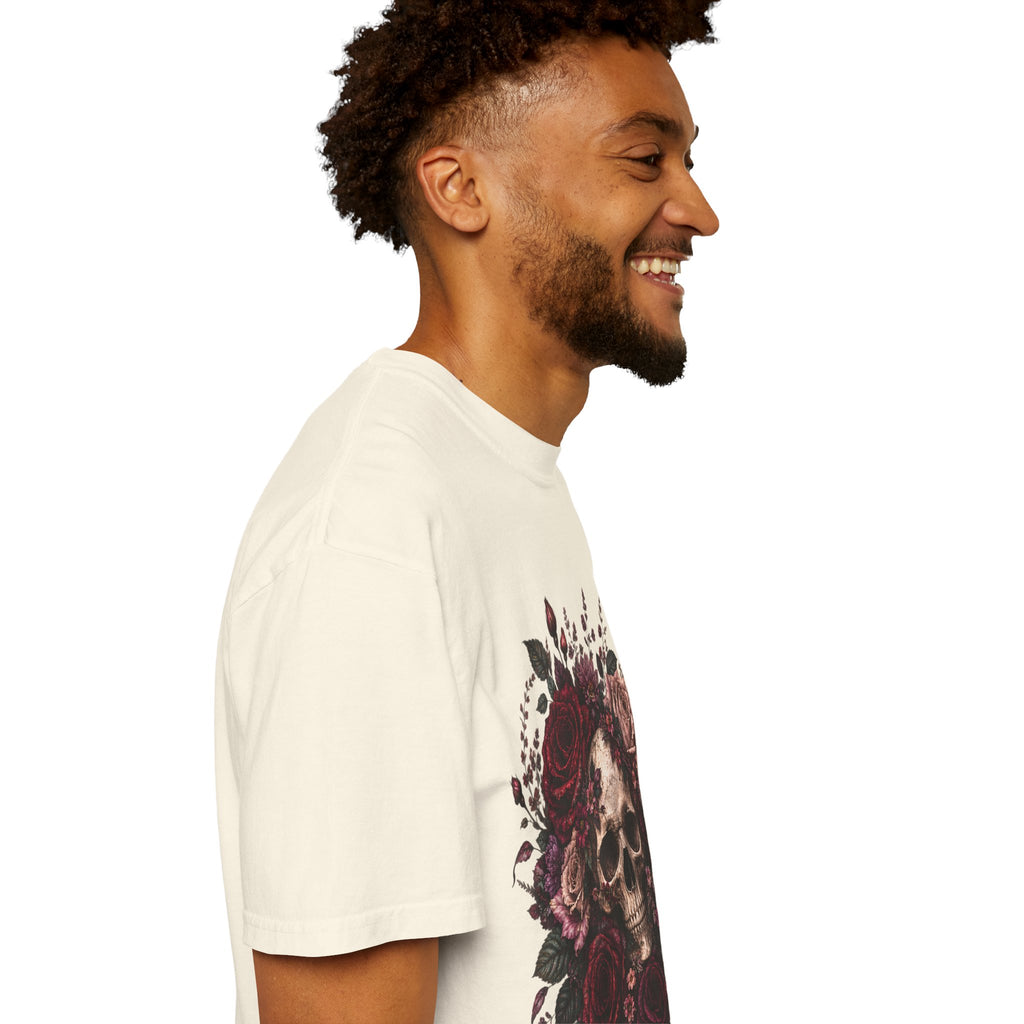 Skull & Rose T-Shirt — Gothic Floral Graphic