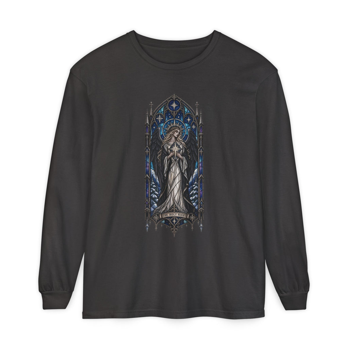 Stained Glass Angel Long Sleeve Tee