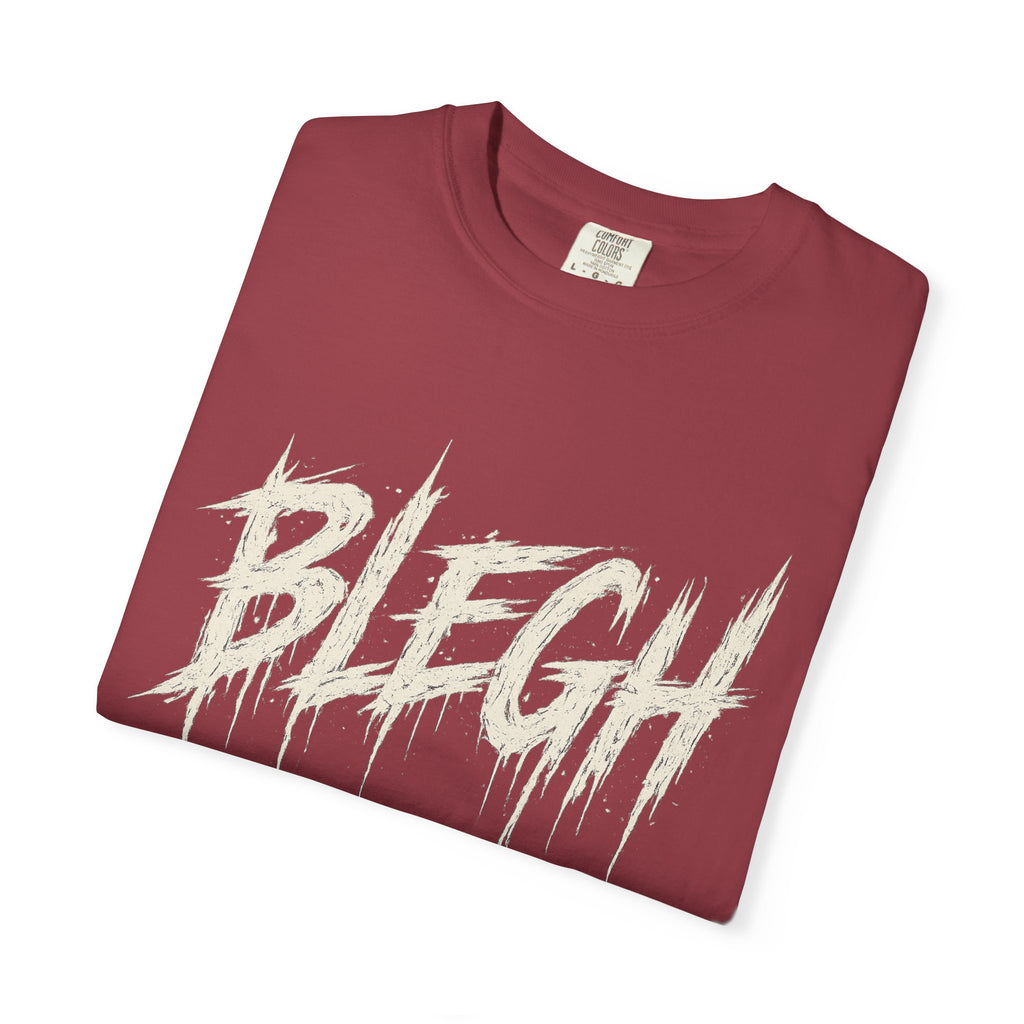 Blegh Brush Script T-Shirt — Grunge Graphic Tee