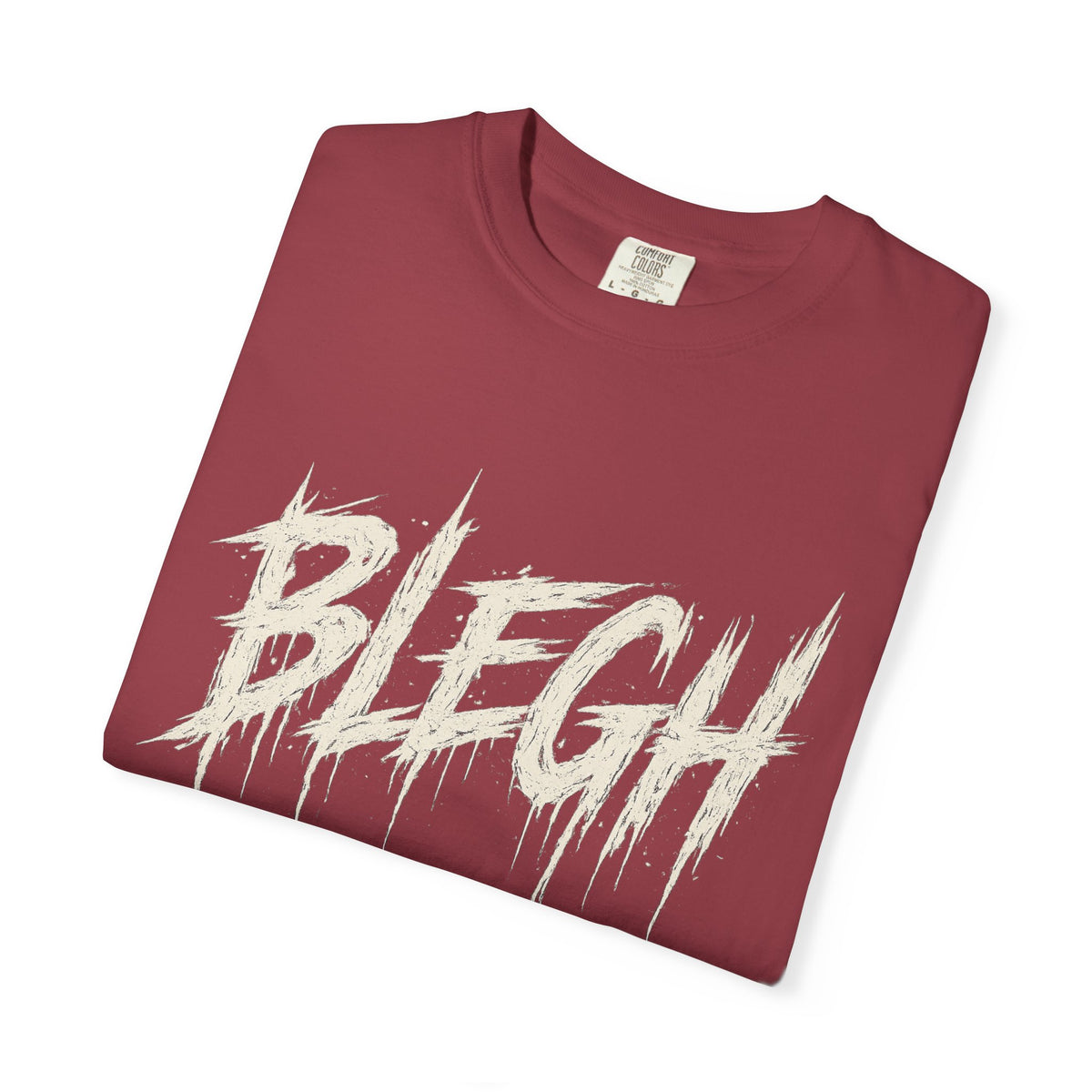 Blegh Brush Script T-Shirt — Grunge Graphic Tee