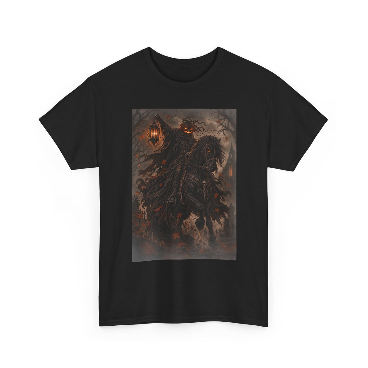 Pumpkin Rider T-Shirt — Jack-O’-Lantern Halloween Graphic
