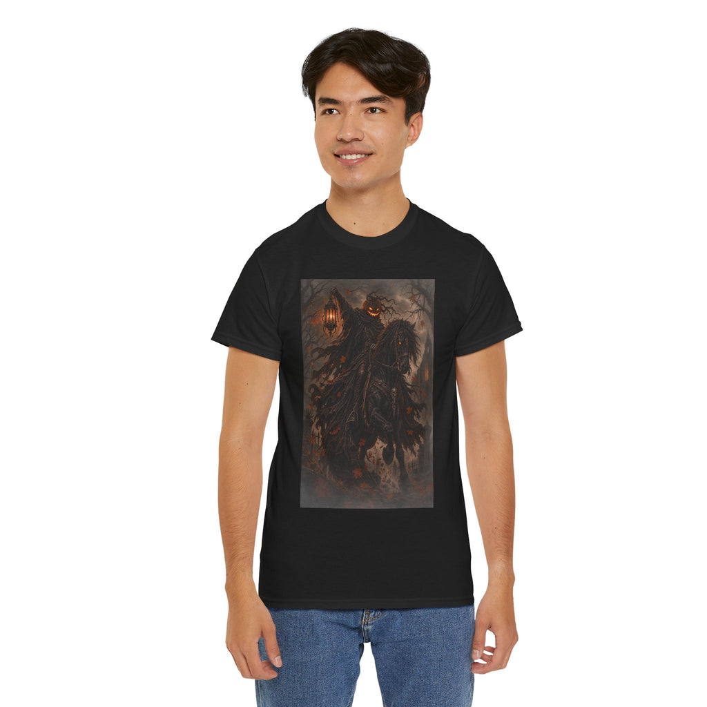Pumpkin Rider T-Shirt — Jack-O’-Lantern Halloween Graphic