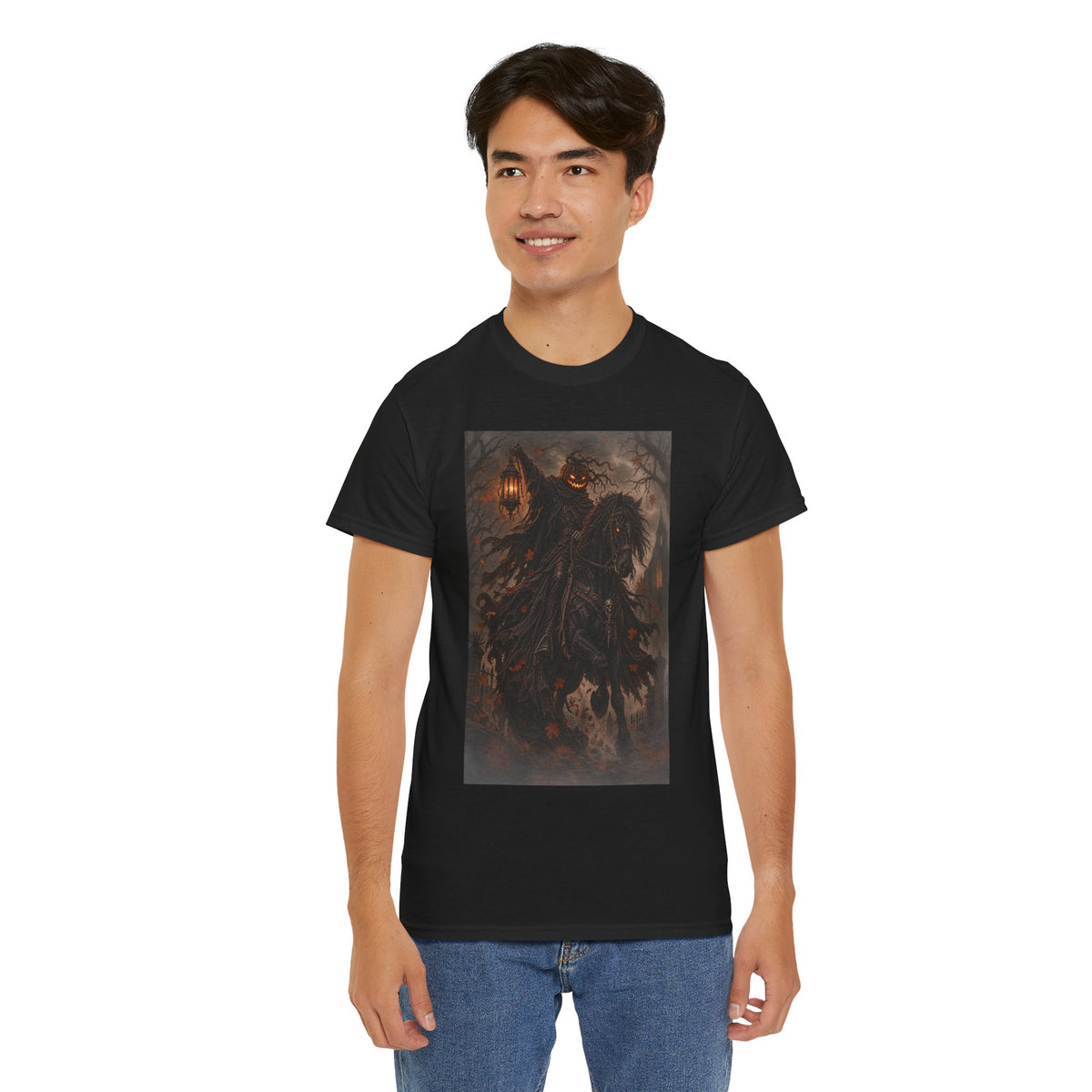 Pumpkin Rider T-Shirt — Jack-O’-Lantern Halloween Graphic
