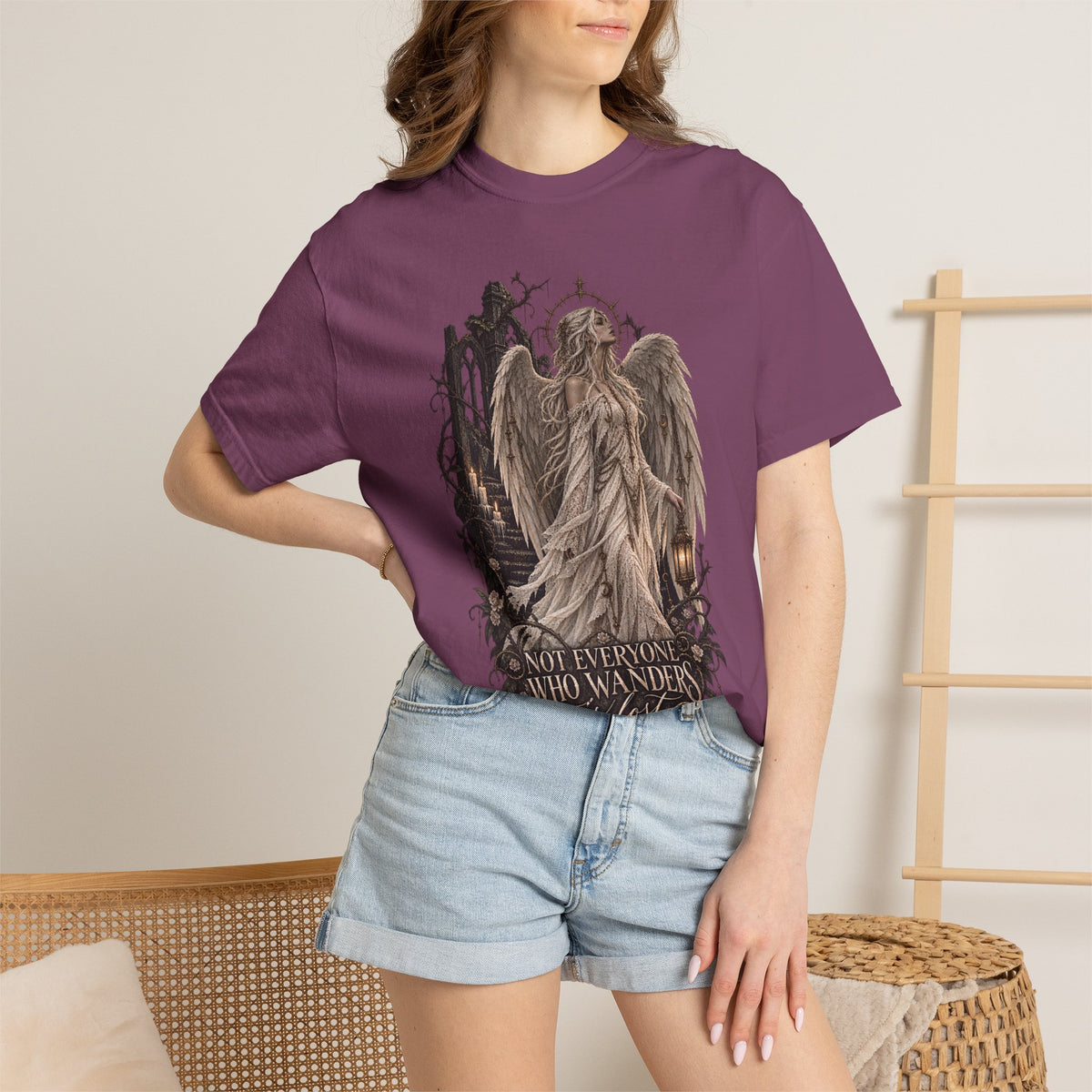 Angel Guardian T-Shirt — “Not Everyone Who Wanders”