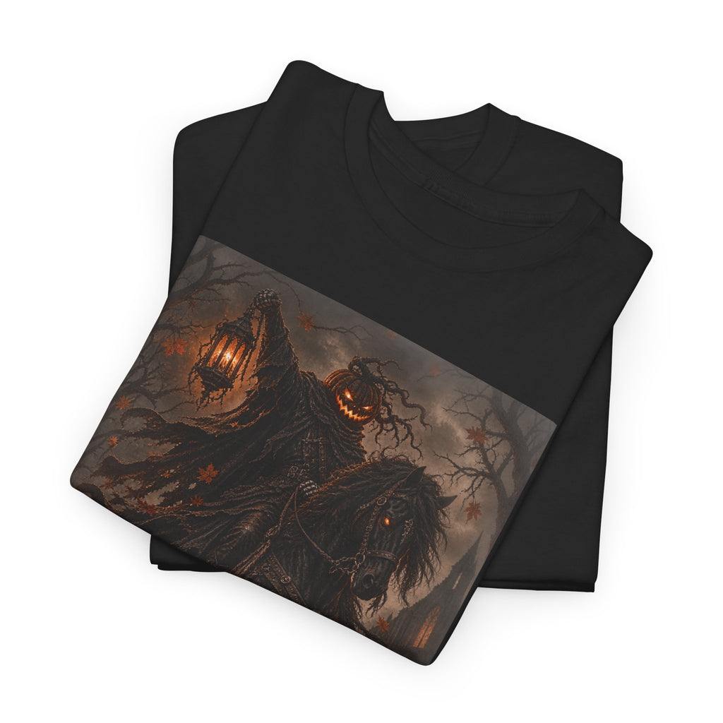 Pumpkin Rider T-Shirt — Jack-O’-Lantern Halloween Graphic