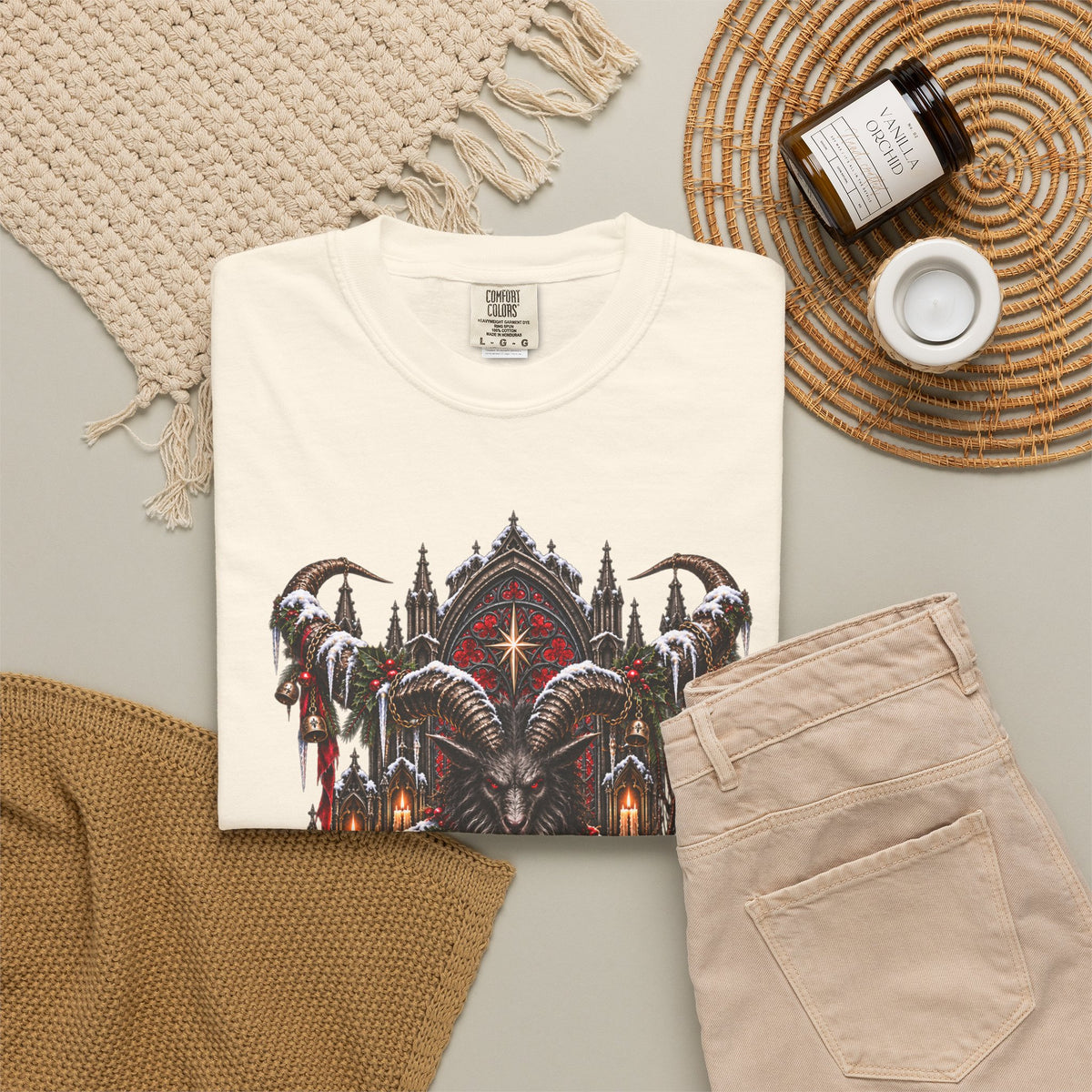 Krampus T-Shirt — Dark Alpine Christmas Folklore Art