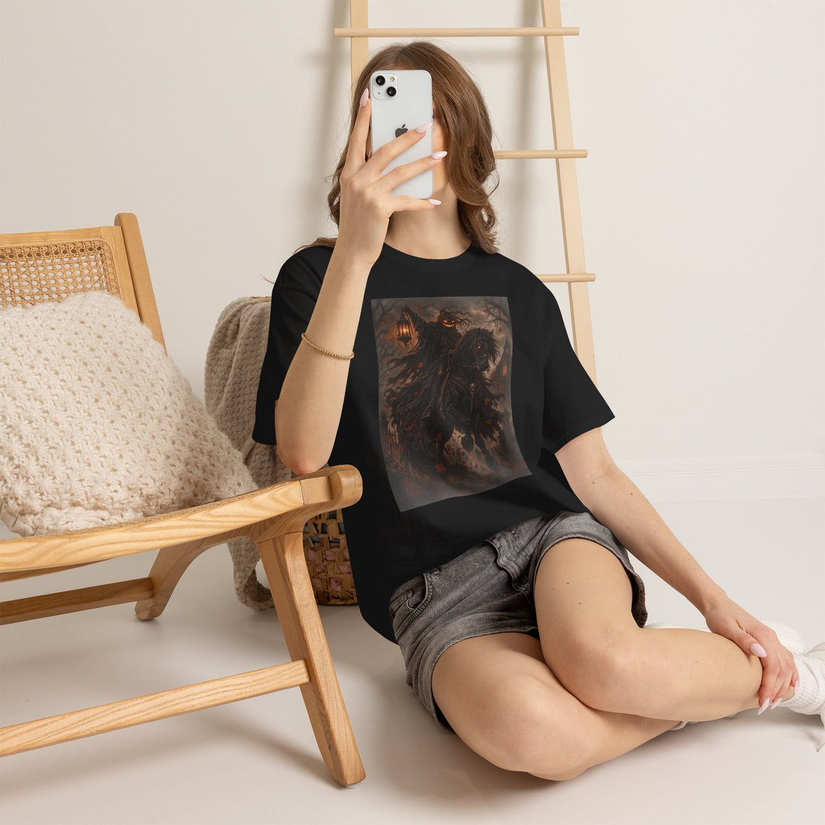 Pumpkin Rider T-Shirt — Jack-O’-Lantern Halloween Graphic