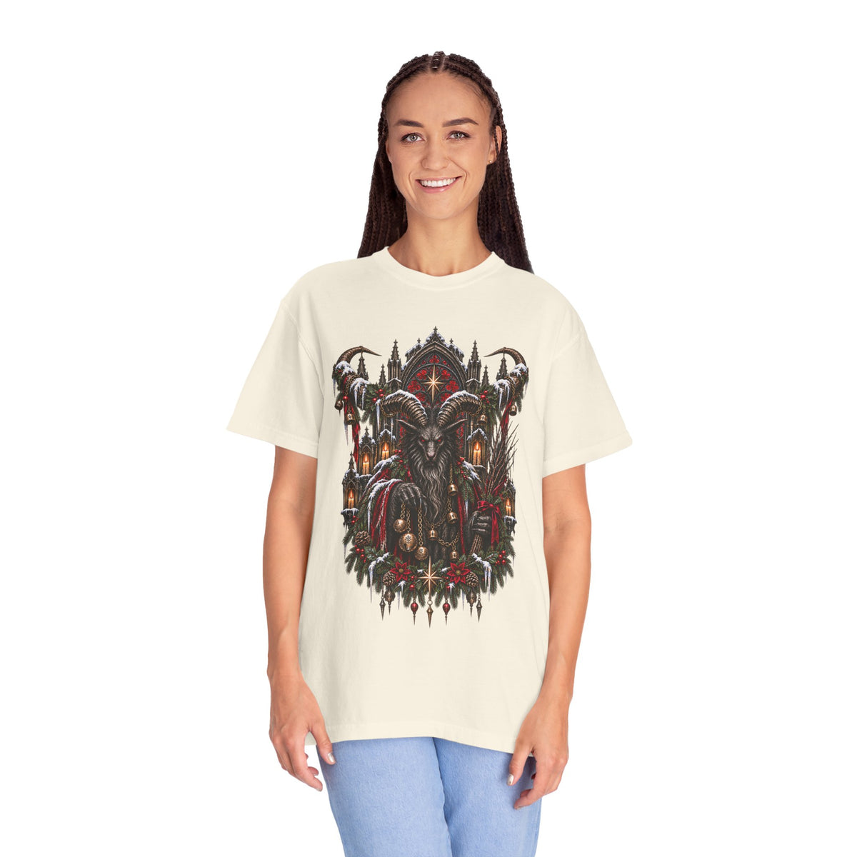 Krampus T-Shirt — Dark Alpine Christmas Folklore Art