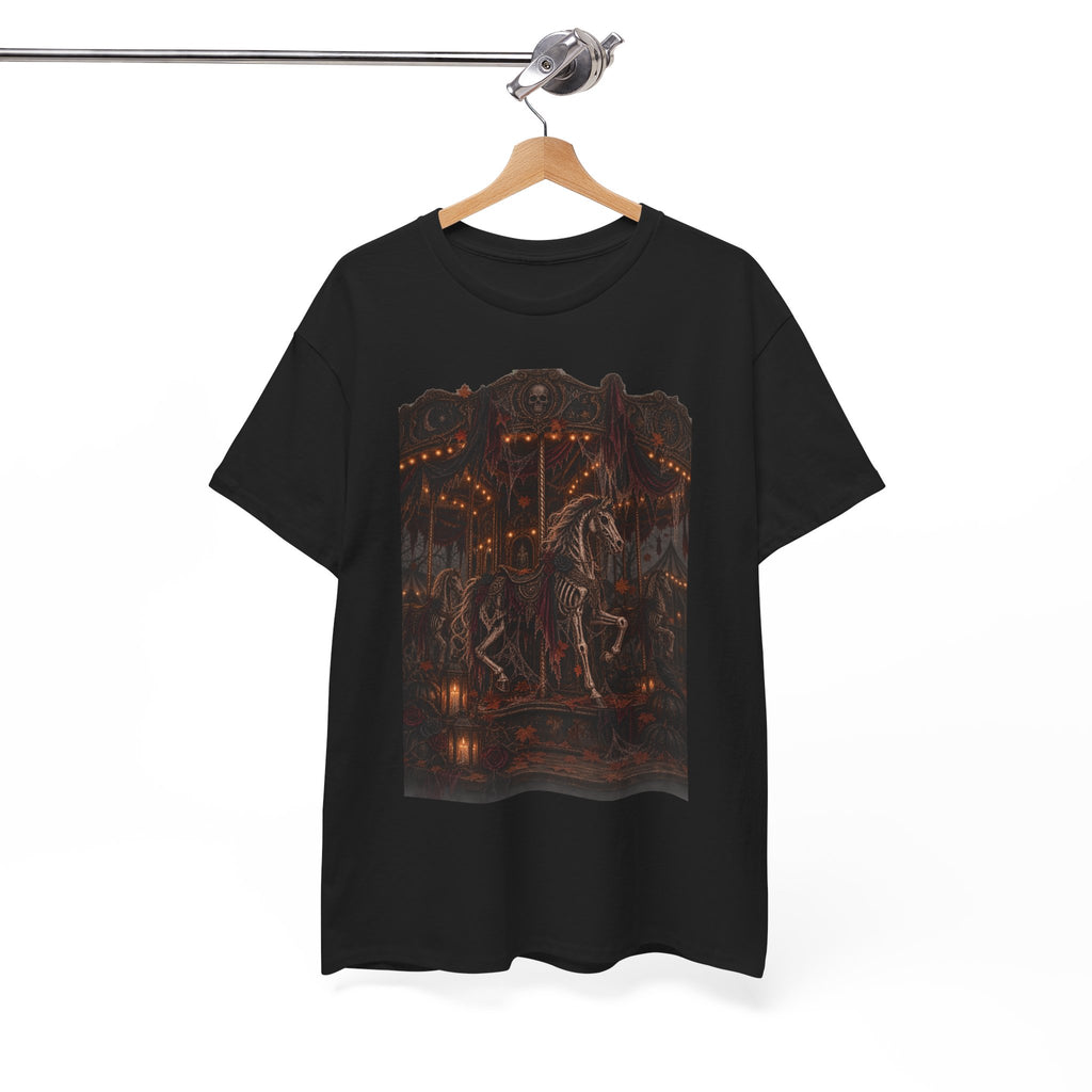 Carnival Carousel T‑Shirt — Moody Vintage Horse Fairground Tee