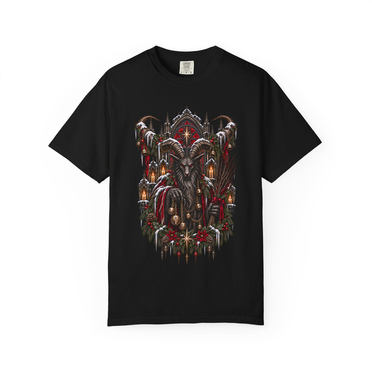 Krampus T-Shirt — Dark Alpine Christmas Folklore Art