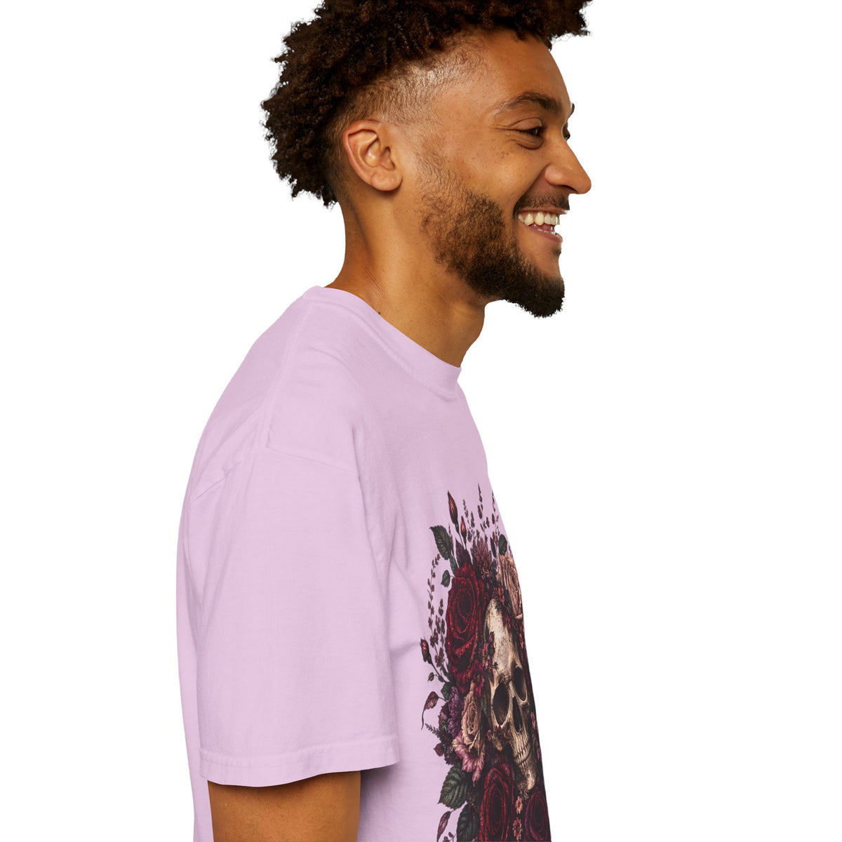 Skull & Rose T-Shirt — Gothic Floral Graphic