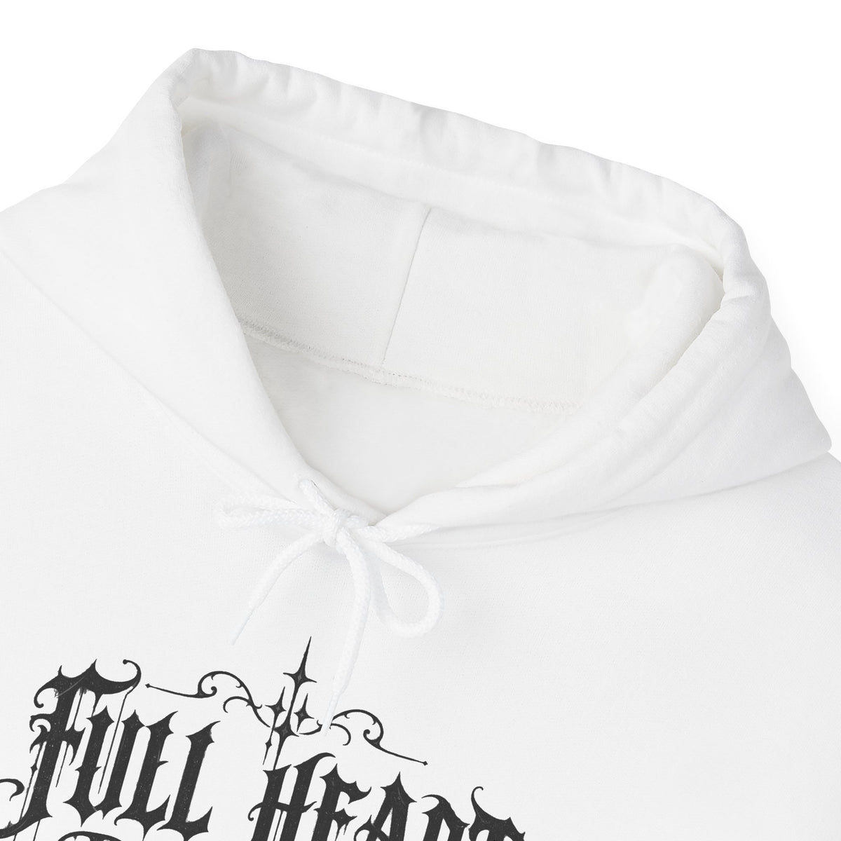 Dark Soul 'Full Heart' Hoodie — Gothic Script Graphic Sweatshirt