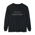 Perfectly Misaligned Long-Sleeve T-Shirt — Minimal Typography