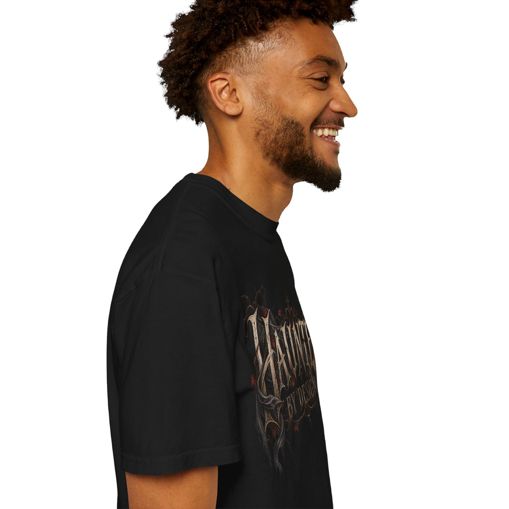 Haunted by Design T-Shirt — Gothic Halloween Graphic Tee