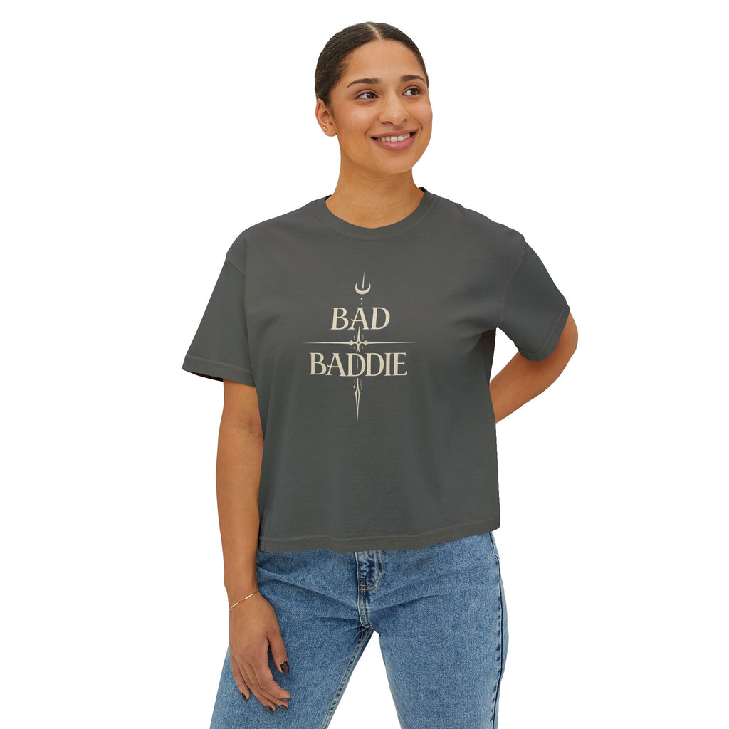 Bad Baddie Boxy T-Shirt — Dark Graphic Tee