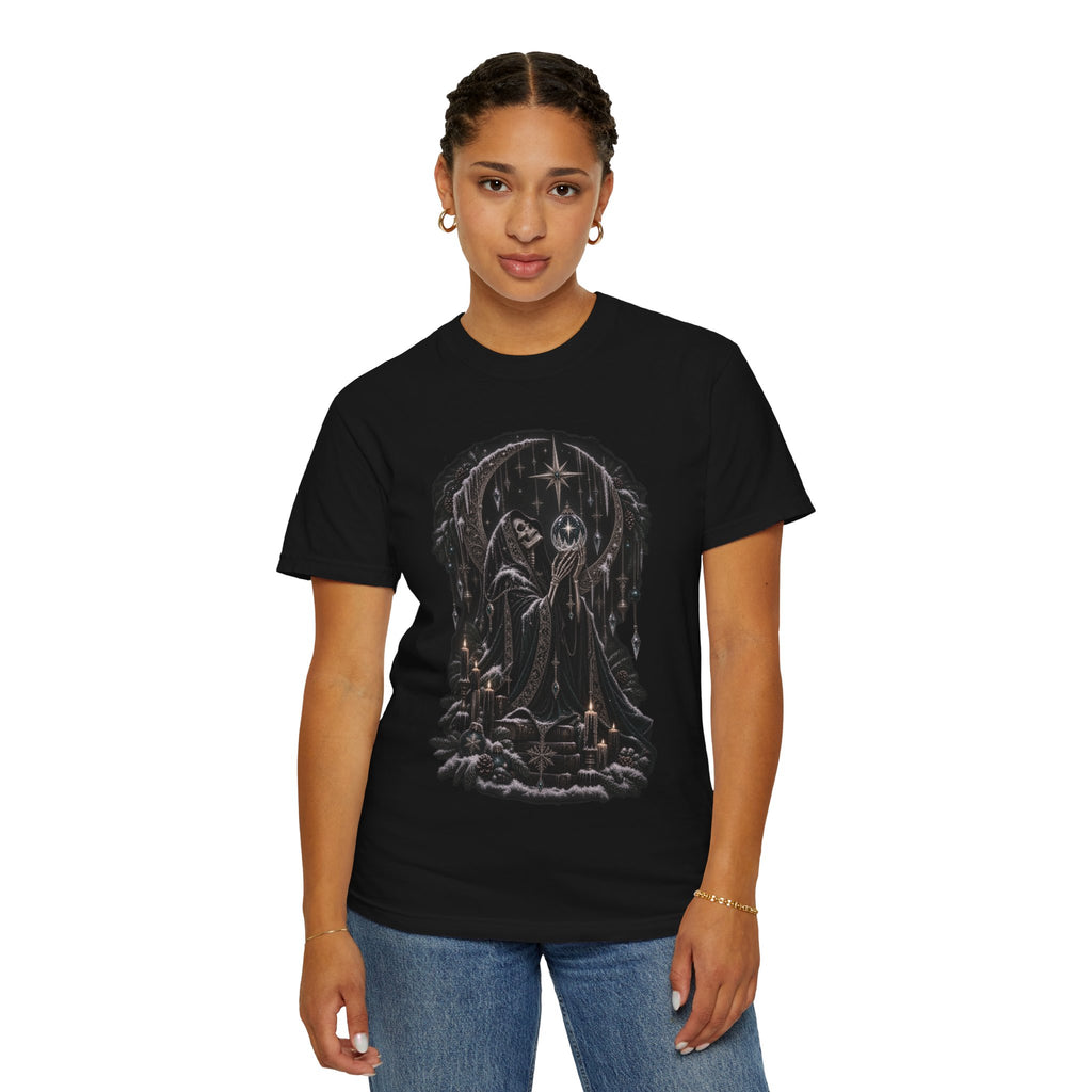 Christmas Skeleton T-Shirt — Gothic Holiday Graphic Tee
