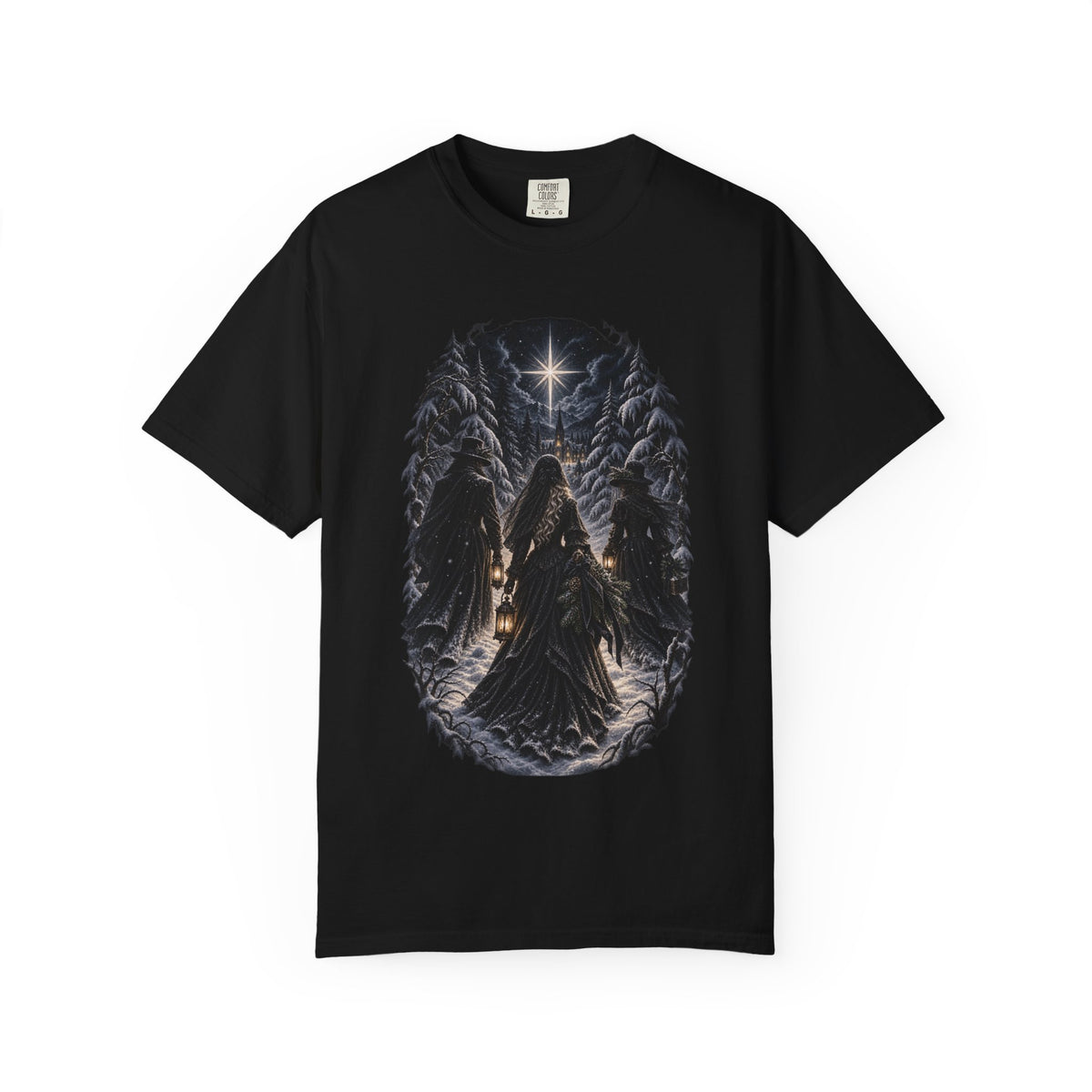 Gothic Angel Lantern T-Shirt