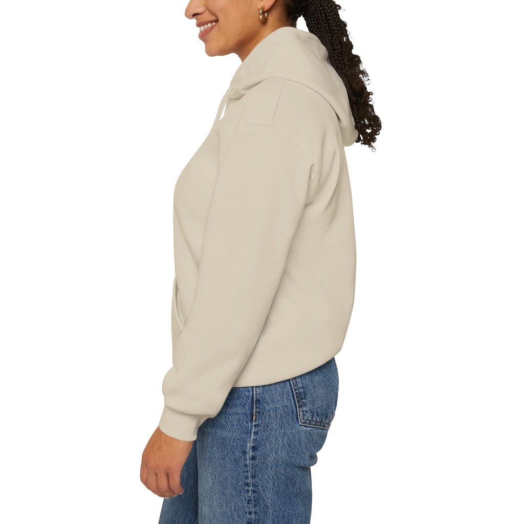 Gathered in Gratitude Hoodie — Gothic Winged Script Pullover
