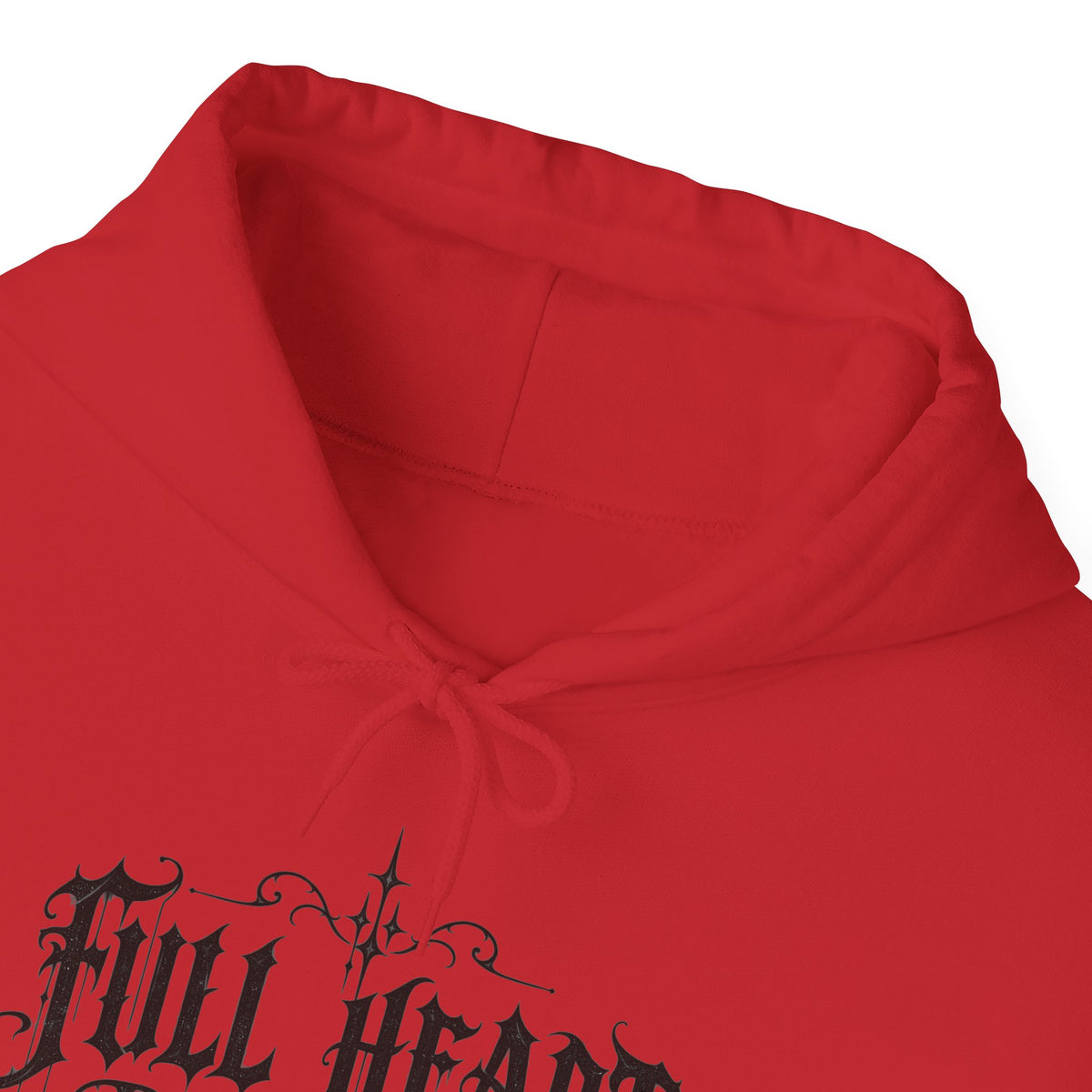 Dark Soul 'Full Heart' Hoodie — Gothic Script Graphic Sweatshirt
