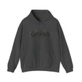 Gathered in Gratitude Hoodie — Gothic Winged Script Pullover