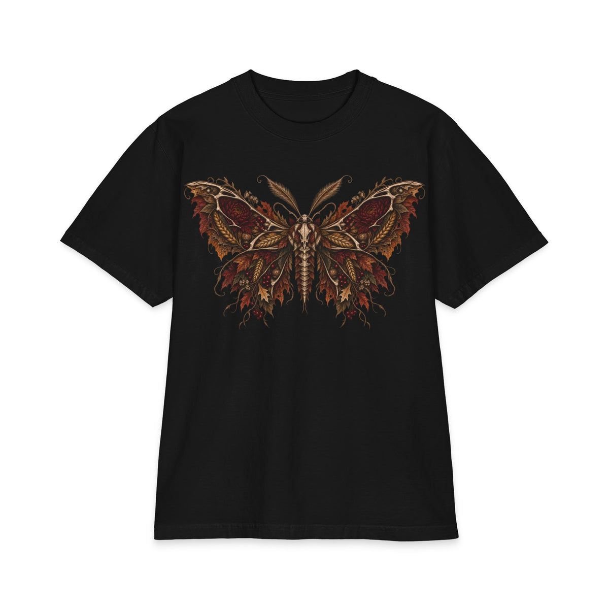 The Feast Moth T-Shirt — Gothic Thanksgiving Graphic Tee
