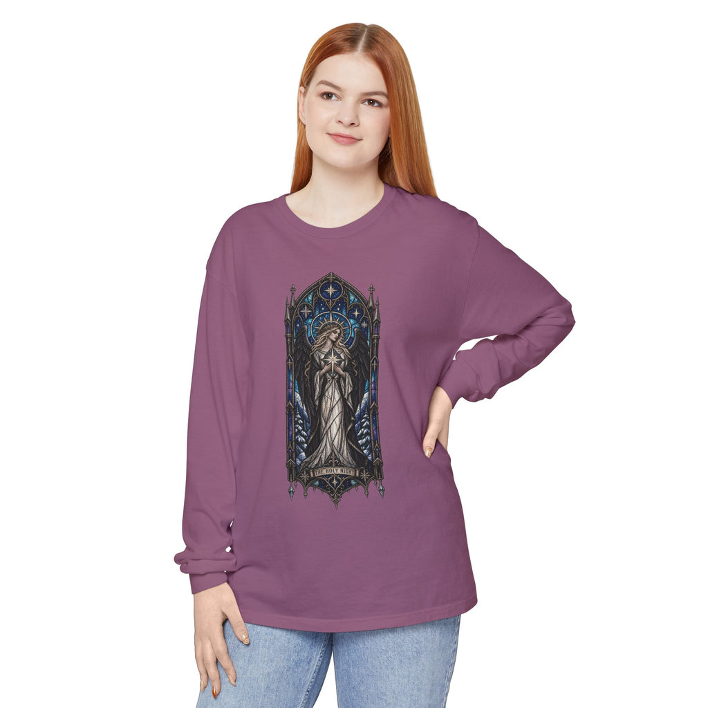 Stained Glass Angel Long Sleeve Tee