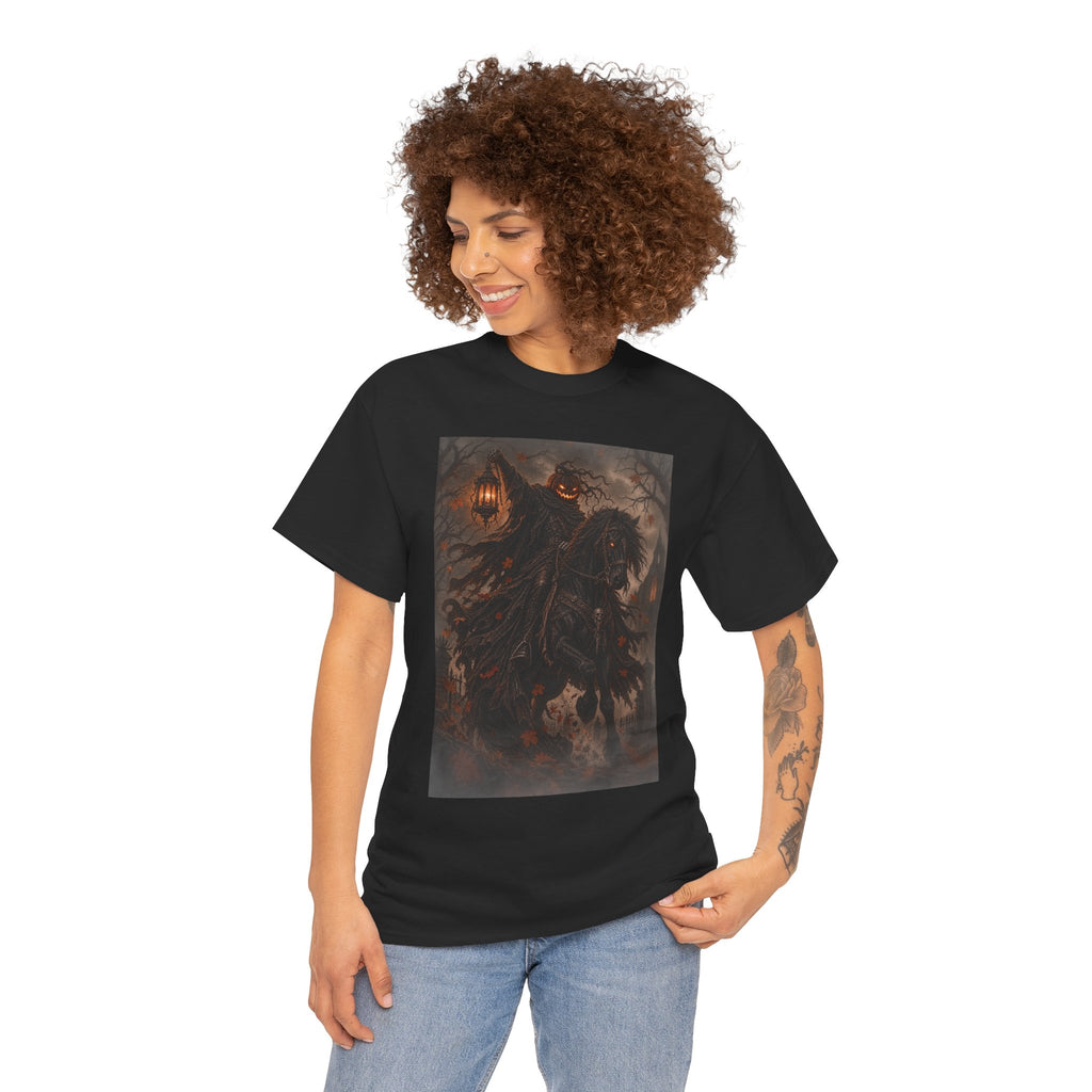Pumpkin Rider T-Shirt — Jack-O’-Lantern Halloween Graphic