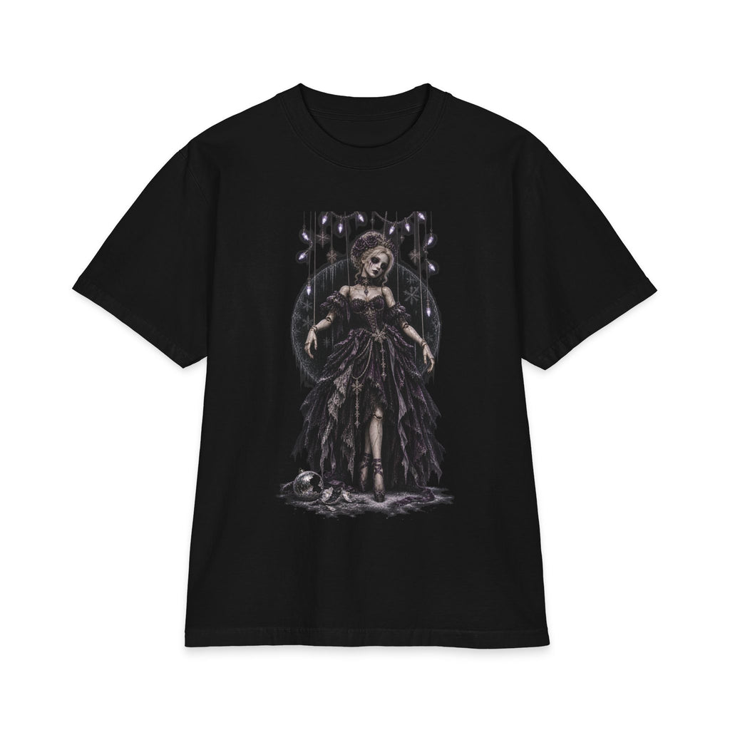 Gothic Marionette Doll Tee — Dark Victorian Puppet Girl Christmas Graphic T-Shirt