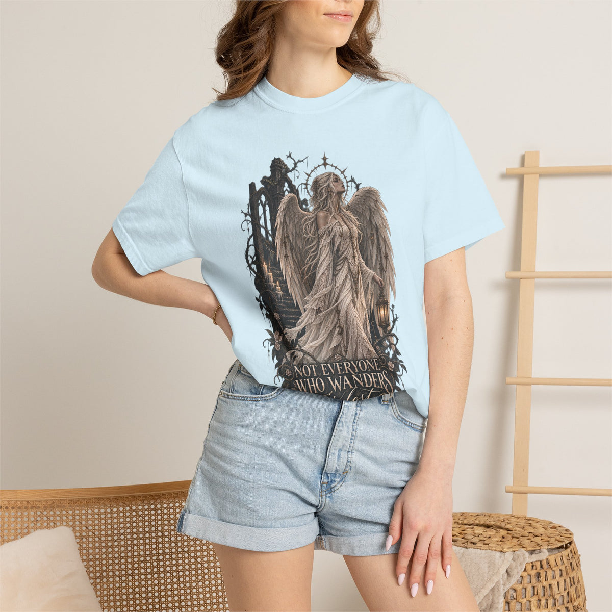 Angel Guardian T-Shirt — “Not Everyone Who Wanders”