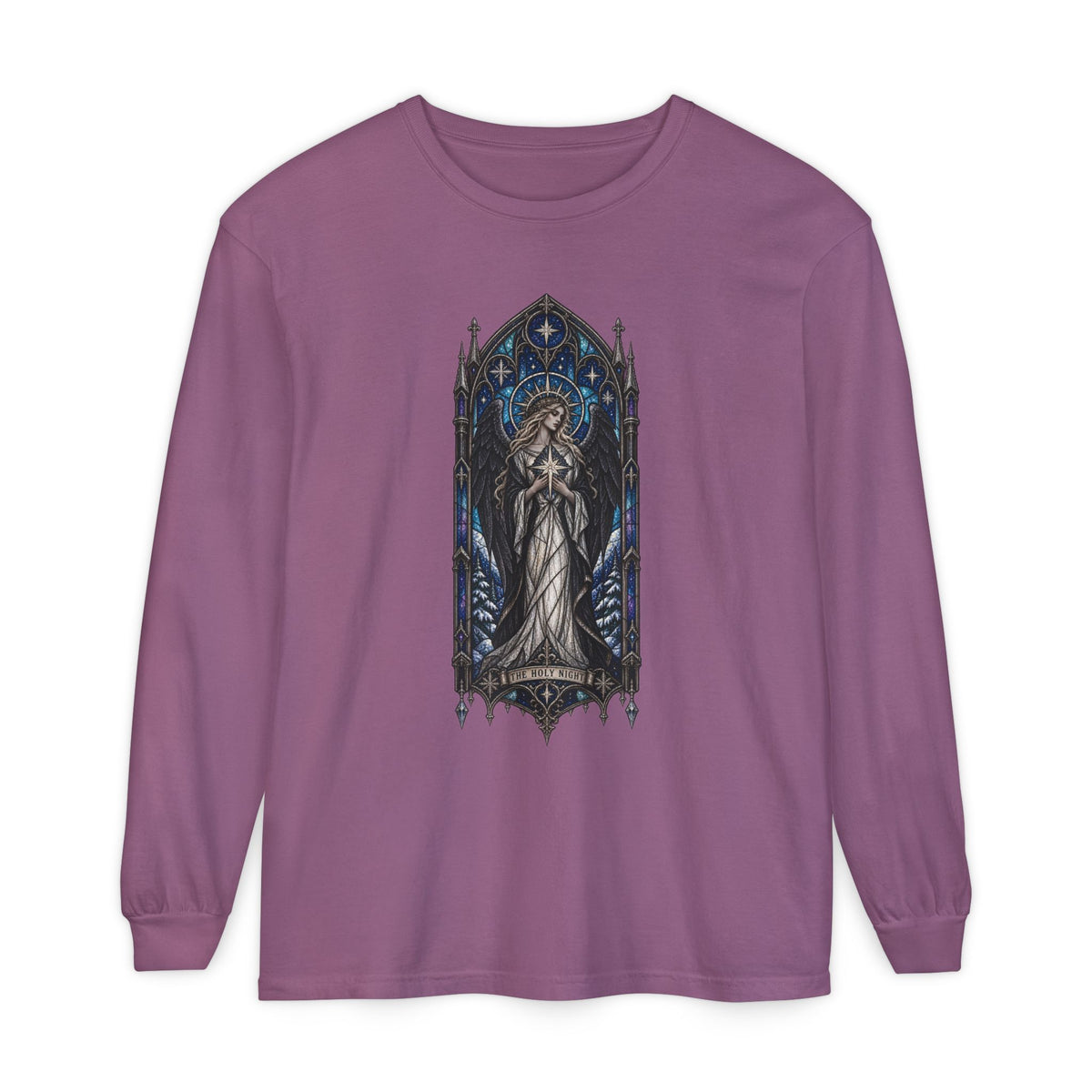 Stained Glass Angel Long Sleeve Tee