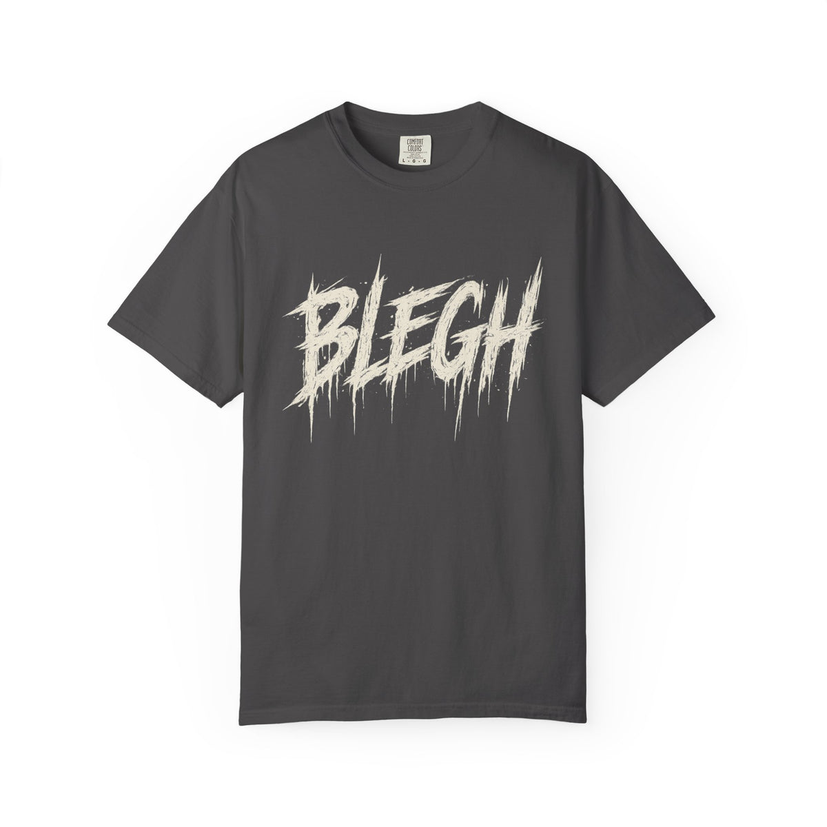 Blegh Brush Script T-Shirt — Grunge Graphic Tee