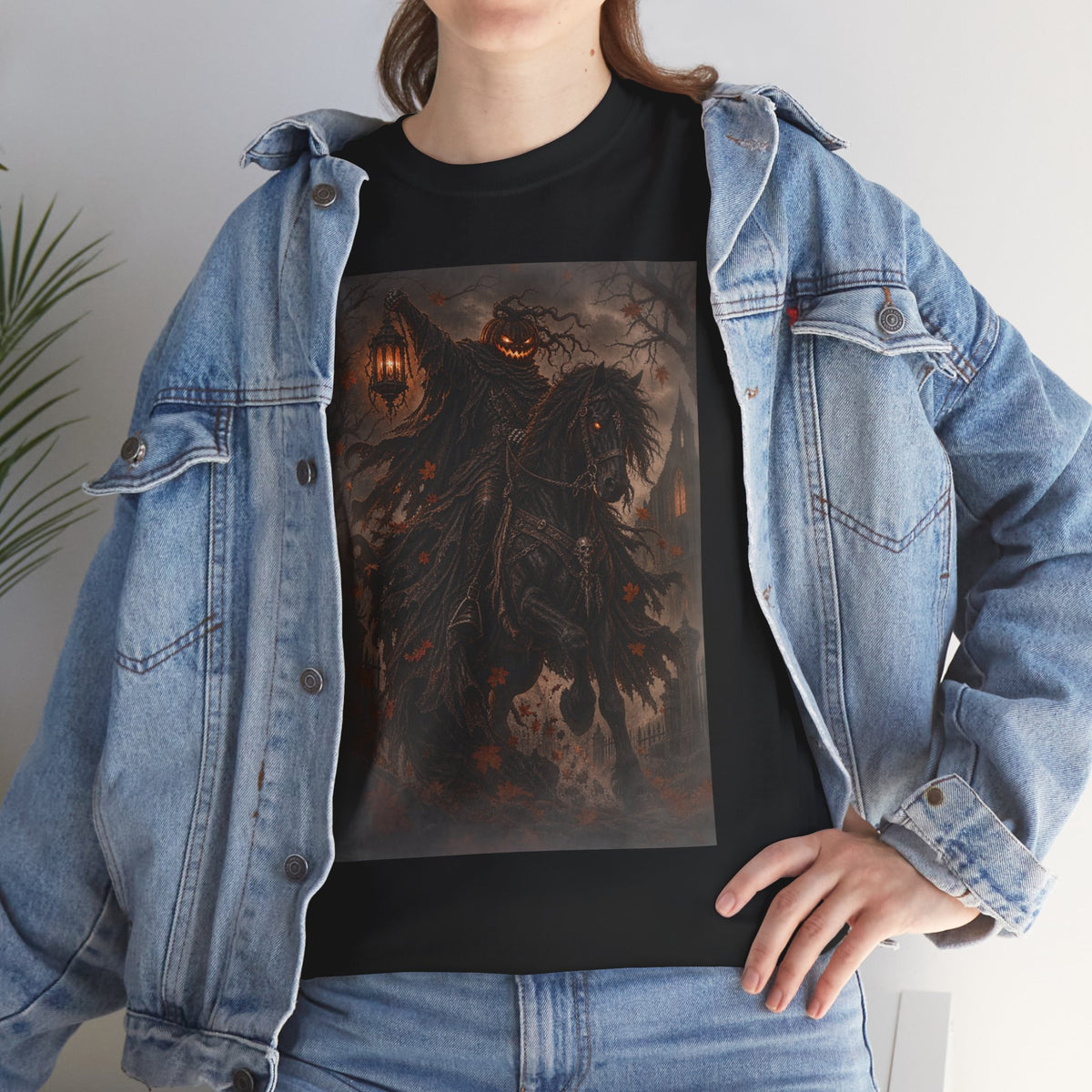 Pumpkin Rider T-Shirt — Jack-O’-Lantern Halloween Graphic