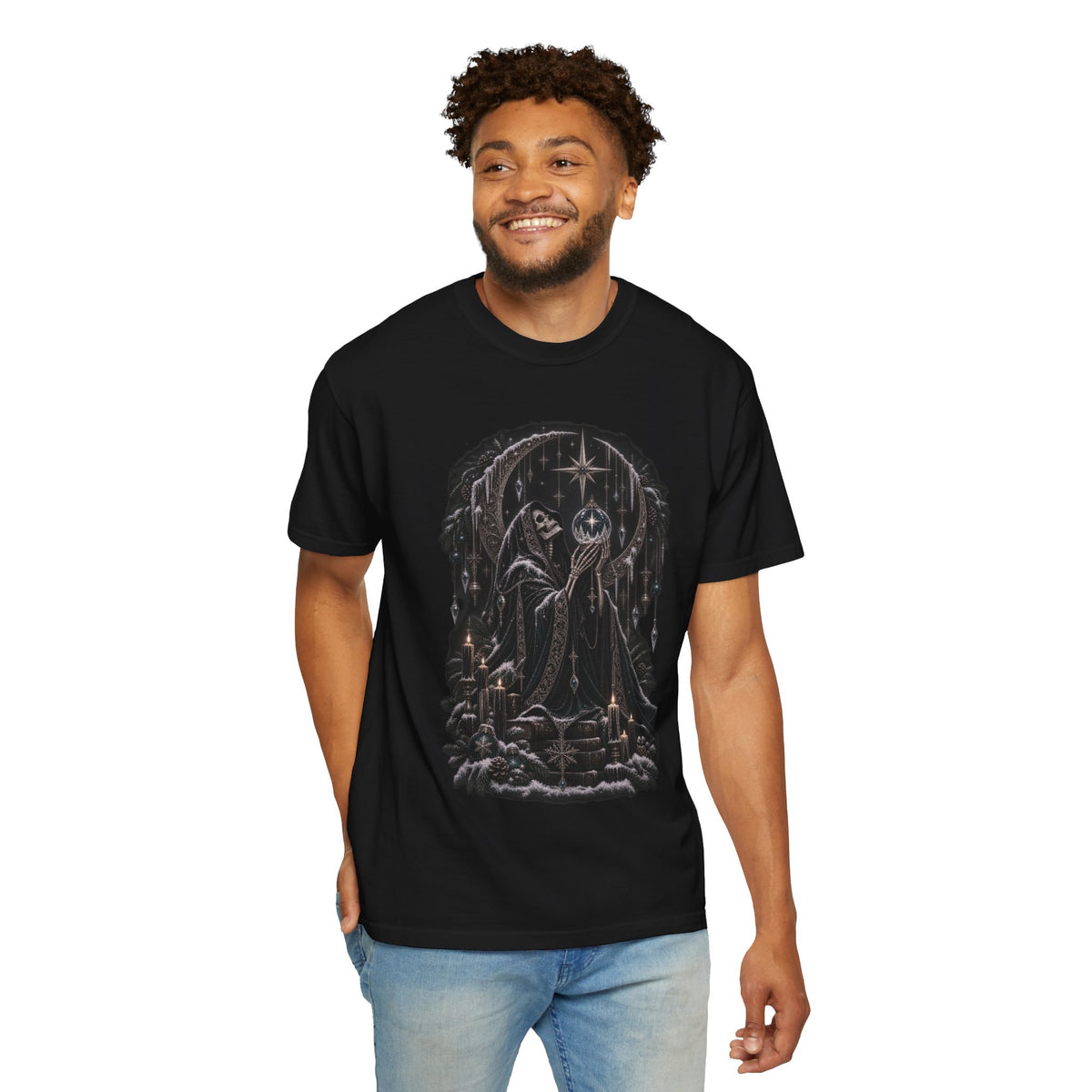 Christmas Skeleton T-Shirt — Gothic Holiday Graphic Tee
