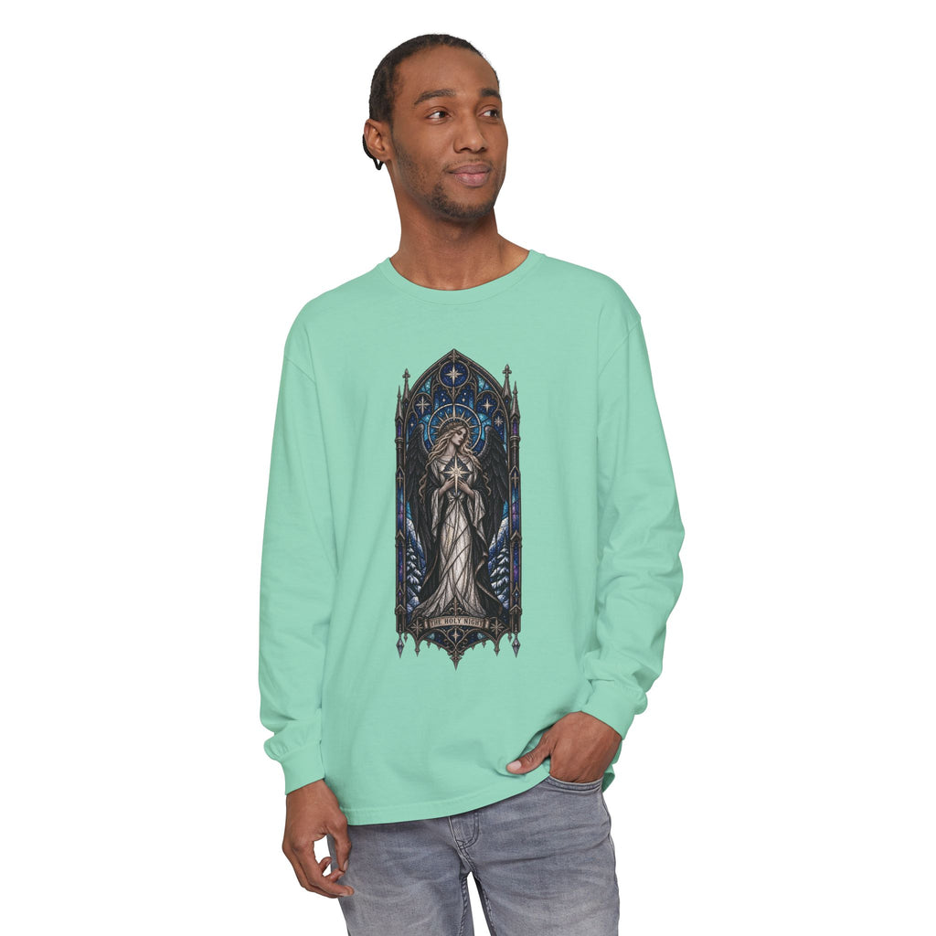 Stained Glass Angel Long Sleeve Tee