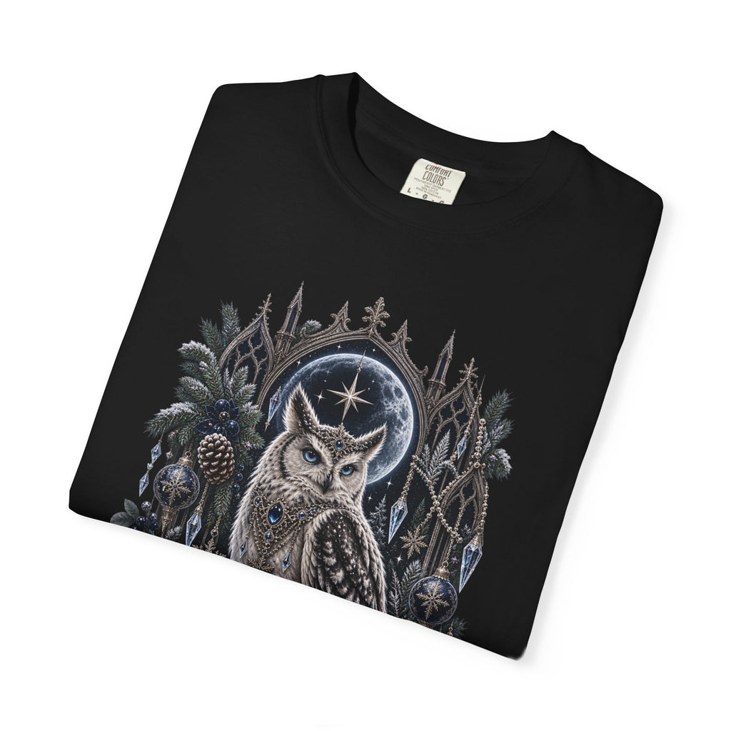 Owl Moon Graphic T-Shirt — Mystical Night Forest Owl Tee